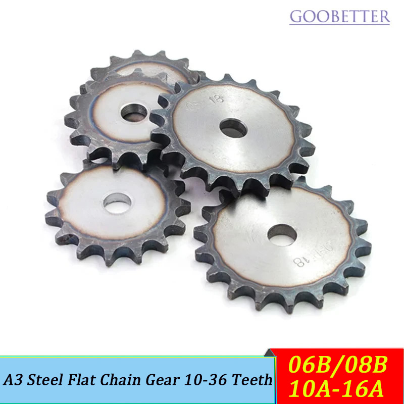 Sprocket - Gehärtete Zahnstangenräder aus A3-Stahl 06B/08B 10A/16A