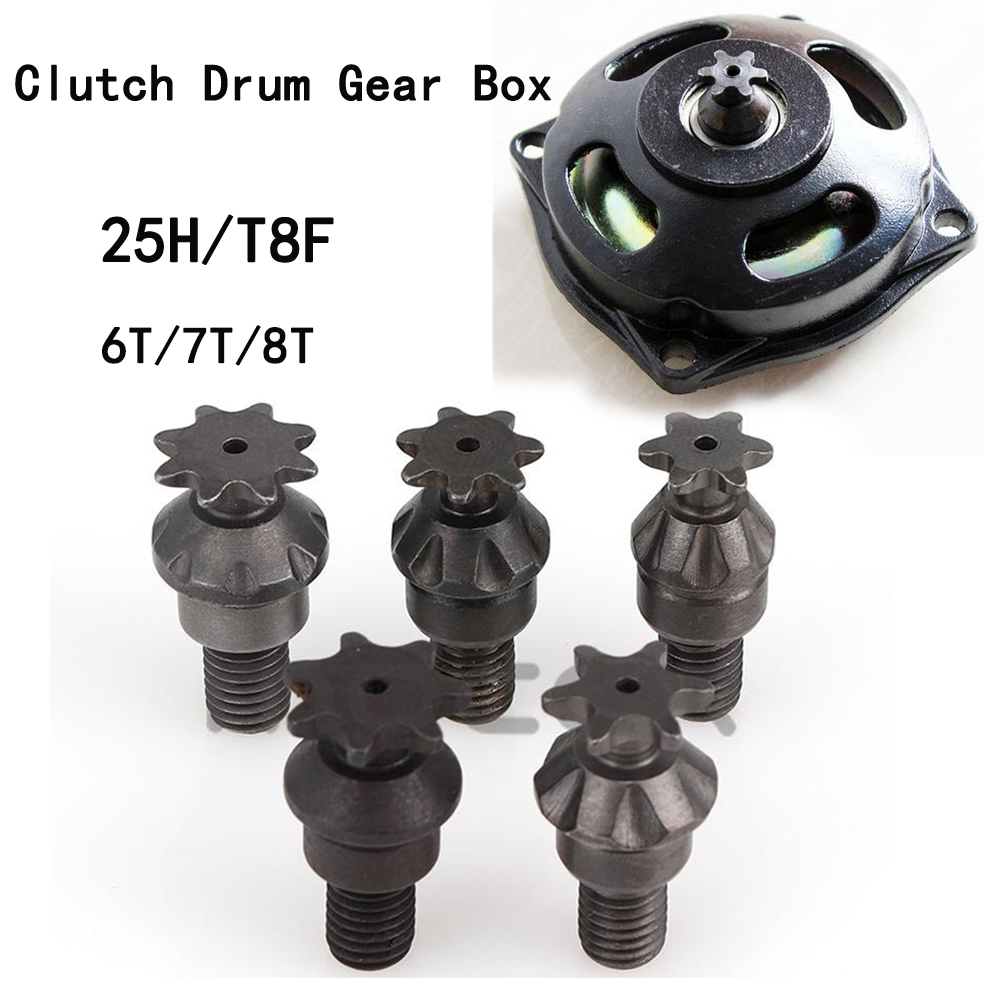 Chain Sprocket Set - 25H T8F 6/7/8 Zähne Kupplungstrommel Getriebe