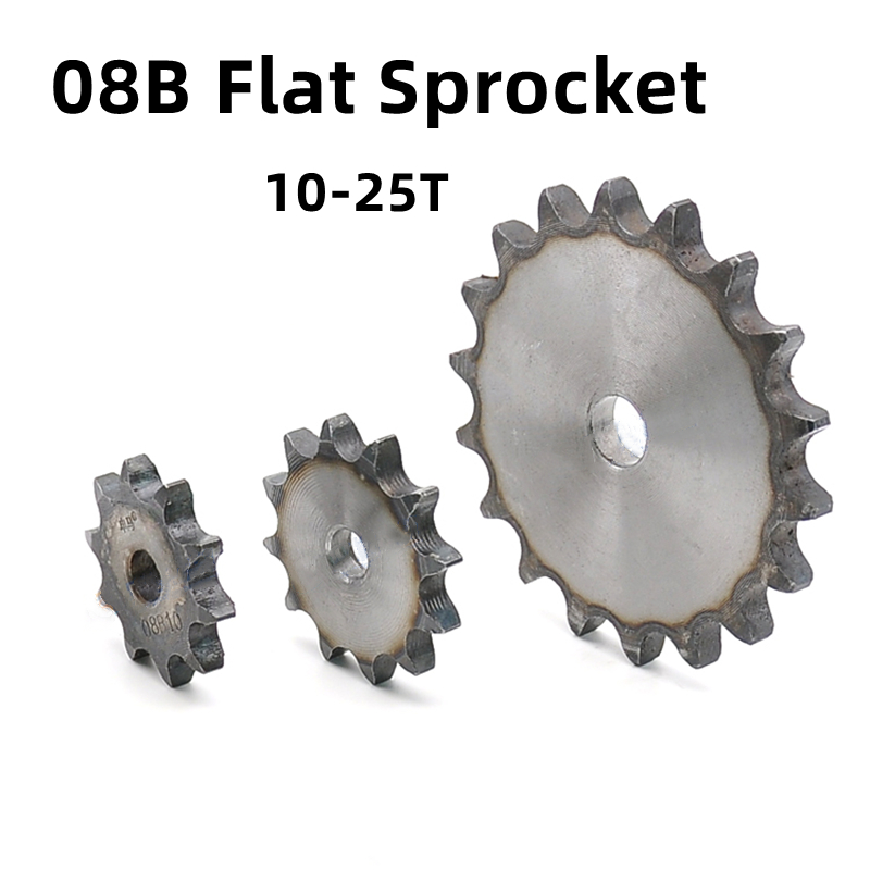 Chain Sprocket Set - 1 Stück 08b flaches Kettenrad 10-25