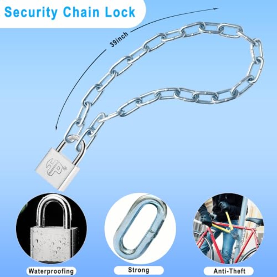 Robuste 39-Zoll-8-mm-Sicherhei – Bike Chain Bewertung und Preis
