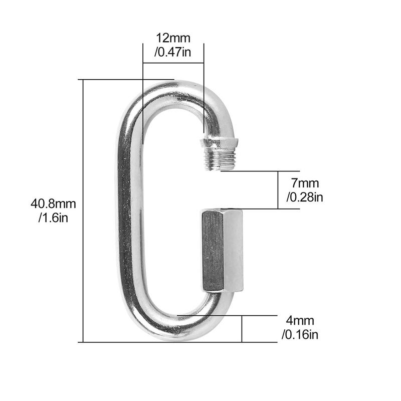 12 Stück Schnellverbinder aus  – Steel Chain Bewertung und Preis