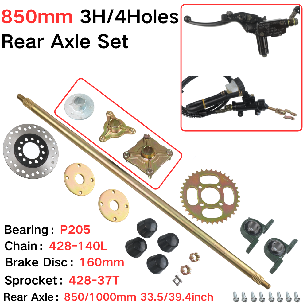 850-mm-Hinterachsen-Komplettse – Sprocket Bewertung und Preis