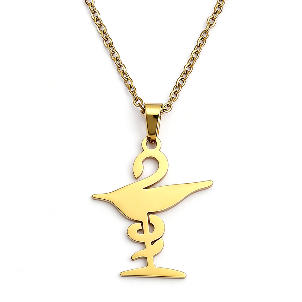 Schale mit Hygieia-Halskette,  – Steel Chain Bewertung und Preis